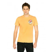 Ed Hardy Men Printed Orange Tshirts