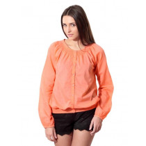 ONLY Women Smock Peach Top