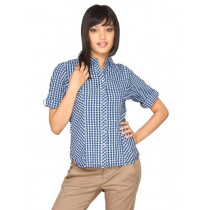 Scullers For Her Women Light Work Navy Blue Shirts