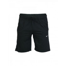Nike Men Solid Black Shorts