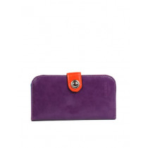 Lino Perros Women Leather Purple Wallet