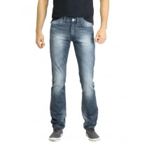 Locomotive Men Washed Blue Jeans
