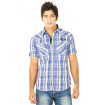 Flying Machine Men Ydc Blue Shirts