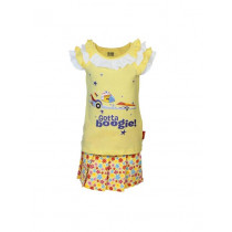 Little Miss Girls Blazing Yellow Clothing Set