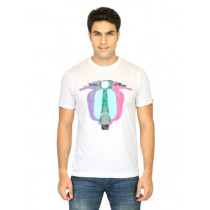 Probase Men Printed White Tshirts