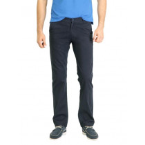Highlander Men Solid Navy Blue Trouser