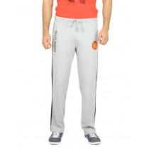 Manchester United Men Solid Grey Track Pants