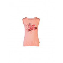 Gini and Jony Girls Printed Peach Top
