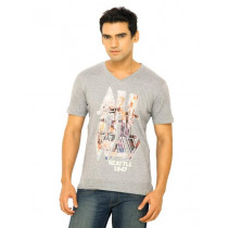 Wrangler Men Grey T-shirt