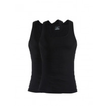 Chromozome Men Black Pack of 2 Innerwear Vests