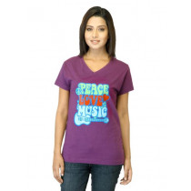 Tantra Women Hippy Purple T-shirt