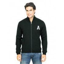 Arrow Sport Men Solid Black Sweaters