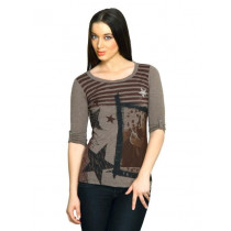 Jealous 21 Women Jealous Ebony Brown Top Brown Tops
