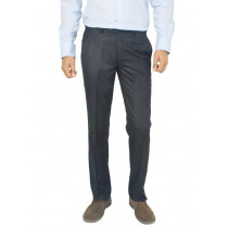 Genesis Men Solid Black Trousers