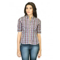 Scullers For Her Check Maroon Shirt