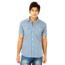 Flying Machine Men Ydc Blue Shirts