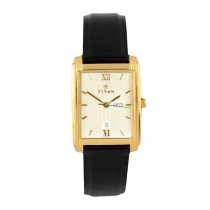 Titan Men Gold Dial Watch