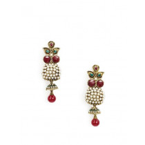 Royal Diadem Maroon Earrings