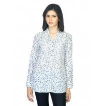 Scullers For Her Printed White Shirt