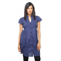 Sepia Women Striped Navy Blue Top