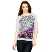 Jealous 21 Women Jealous Pam Grey Top Grey Tops