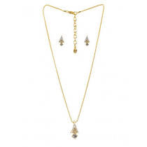Estelle Women Gold Earring & Pendant Set