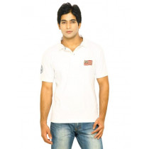 Wrangler Men White Polo Tshirts