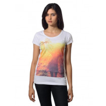 Flying Machine Women Tee White T-shirt