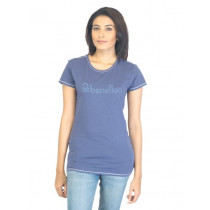 United Colors of Benetton Women Blue T-shirt