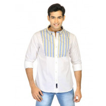 Probase Men Stripes White Shirts