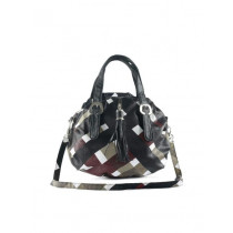 Kiara Women Square Design Black Handbag