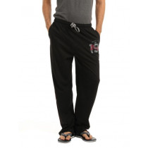 Hanes Men Black Knitted Lounge Pants