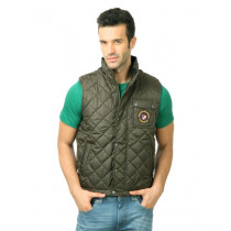 U.S. Polo Assn. Men Solid Olive Jacket