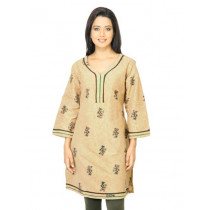 Diva Women Printed Beige Kurta