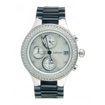 DKNY Women Silver-Toned Chronograph Watch NY8099