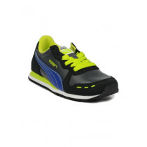 Puma Women Cabana Racer SL JR Black Blue Green Shoe