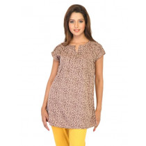 W Women Printed Brown Kurti