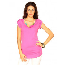 UCB Women's Epaulettes On Sleeve Pink T-shirt