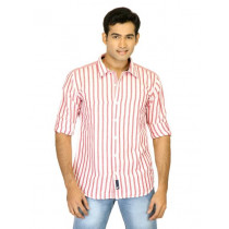 Probase Men Stripes White Shirts