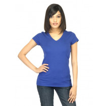 United Colors of Benetton Women Solid Blue Tshirt