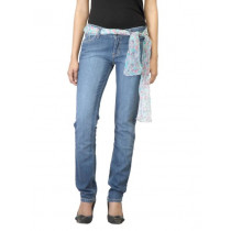 Jealous 21 Women Washed Light Blue Jeans