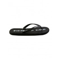 Numero Uno Men's Casual Black Graphic Flip Flop