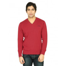 Wrangler Men Rib Red Sweater