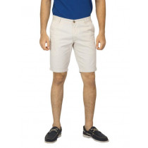 Scullers Men Cream Shorts