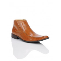 Homme Men Tan Semi Formal Ankle Boots