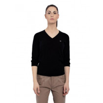 United Colors Of Benetton Women Womenlight Winter Black Sweaters Black Sweaters