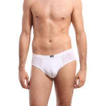 Hanes Men White Stretch Duo Dry Cotton Stretch Hip Briefs s