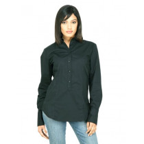 United Colors of Benetton Women Solid Black Shirt