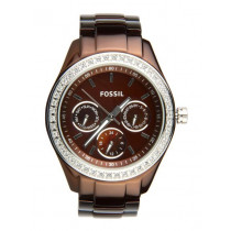 Fossil Women Brown Dial Watch ES2949