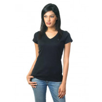 United Colors of Benetton Women Black T-shirt